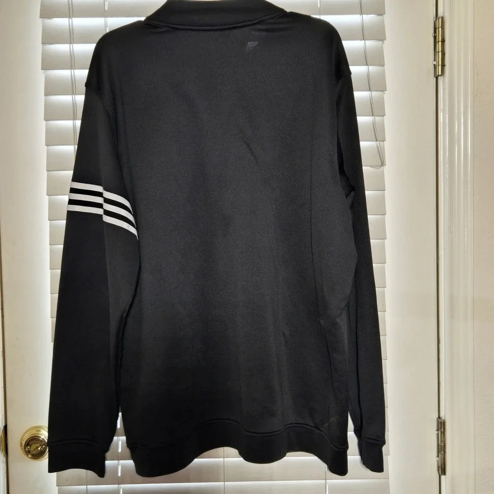 Adidas Golf Climalite Mens 2XL Black Quarter Zip Pullover‎ Sweatshirt